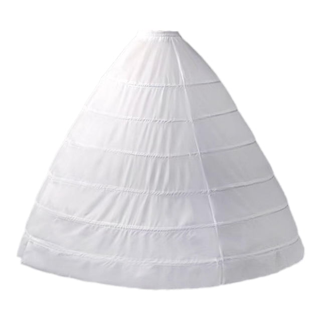 Enagua de crinolina para mujer Yinane 6 aros 95 cm largo 118 cm Diámetro