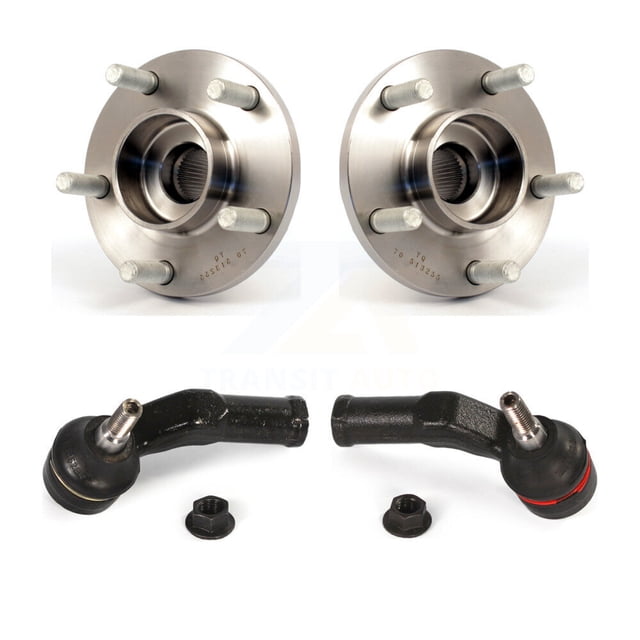 Transit Auto Front Wheel Bearing and Tie Rod End Kit for Car Volvo S40 C30 V50 C70 - Left Right Side (Driver Passenger) K7T-100363