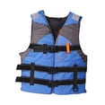 thumbnail image 4 of Chaleco Salvavidas Con Correas Ajustables Para Adultos, Ideal Para Kayak, Canotaje, Navegación, Talla L, Azul, 4 of 8