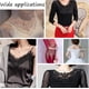 thumbnail image 5 of Parche de cuello con apliques de escote de 4 estilos, bordado de encaje floral, adorno de tela para mujer, cuello falso ahuecado blanco, chal desmontable, capa, parche para ropa, 5 of 9