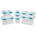 thumbnail image 6 of Sterilite 7.5 Quart Clear Plastic Storage Box with Latching Lids, (18 Pack), 6 of 10