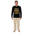 thumbnail image 3 of Funny Thanksgiving Matching Family And Dog Pajamas, Chaos Thanksgiving Pajama Set, Standard And Plus Sizes, 3 of 7