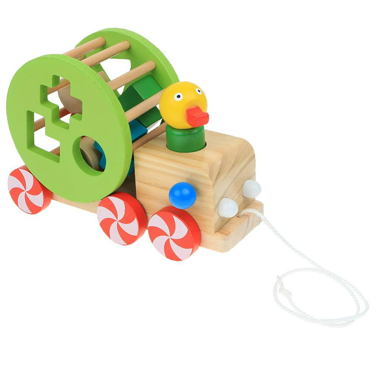 Fridja Toddler Push & Pull Toys, Pull-Along Baby Toy with Wheels