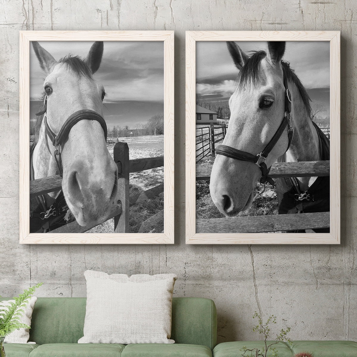 Caen - Premium Framed Canvas 2 Piece Set - Ready to Hang