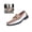 Brown, variant on Willtoo Mens Round Toe Loafers Slip On Casual Dress Shoes with Metal Horsebit Lightweight Daily Business Non Slip Walking Shoes