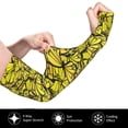 thumbnail image 3 of Picia Yellow Butterflies Arm Sleeves for Men and Women - Tattoo Cover Up UPF 50+ Cooling Sports Sleeve for Basketball Golf Football-One Size, 3 of 8