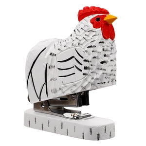 Stapler papier réutilisable Animal Rooster Modélisation Stapleur papier de bureau Staplier en bois Staplet animal