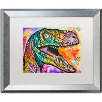 Trademark Fine Art "Raptor" Canvas Art by Dean Russo, White Matte, Silver Frame