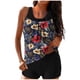thumbnail image 2 of Trajes de baño tankini para mujer Trajes de baño de dos piezas con espalda de tiras y estampado conservador para mujer Traje de baño de dos piezas para mujer, 2 of 6