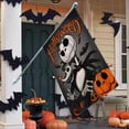 thumbnail image 5 of Halloween Jack Skellington Decorative House Flag, Jack O Lantern Pumpkin Skull Bat Garden Yard Outside Decorations, Funny Holiday Outdoor Large Home Decor Double Sided 28 x 40, 5 of 6