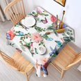 thumbnail image 2 of Pioneer Flower Floral Print Pattern Square Tablecloth,Waterproof Square Table Cover,Wipeable Spillproof Washable Table Cover for Home Kitchen Party Decor 42"X42"(107x107cm), 2 of 6