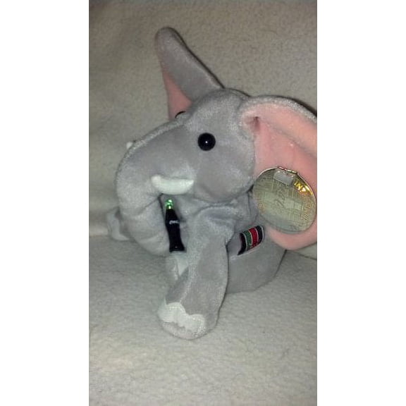 Coca Cola International Bean Bag Plush Clomp The Elephant From Kenya