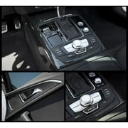 Car Accessories CARBON FIBER Self Adhesive Vinyl Sticker Wrap Hood Roof 5D BLACK
