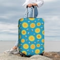 thumbnail image 3 of Lsque Bee Sunflower Printed Luggage Cover, Travel Luggage Protector,Scratch and Dirt Resistant, Fits 18-32 Inch Luggage - Small, 3 of 9