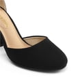 thumbnail image 4 of Zapatos de Tacón Angela para Mujer DREAM PAIRS en Ante Negro con Tacón de 8.5, 4 of 8