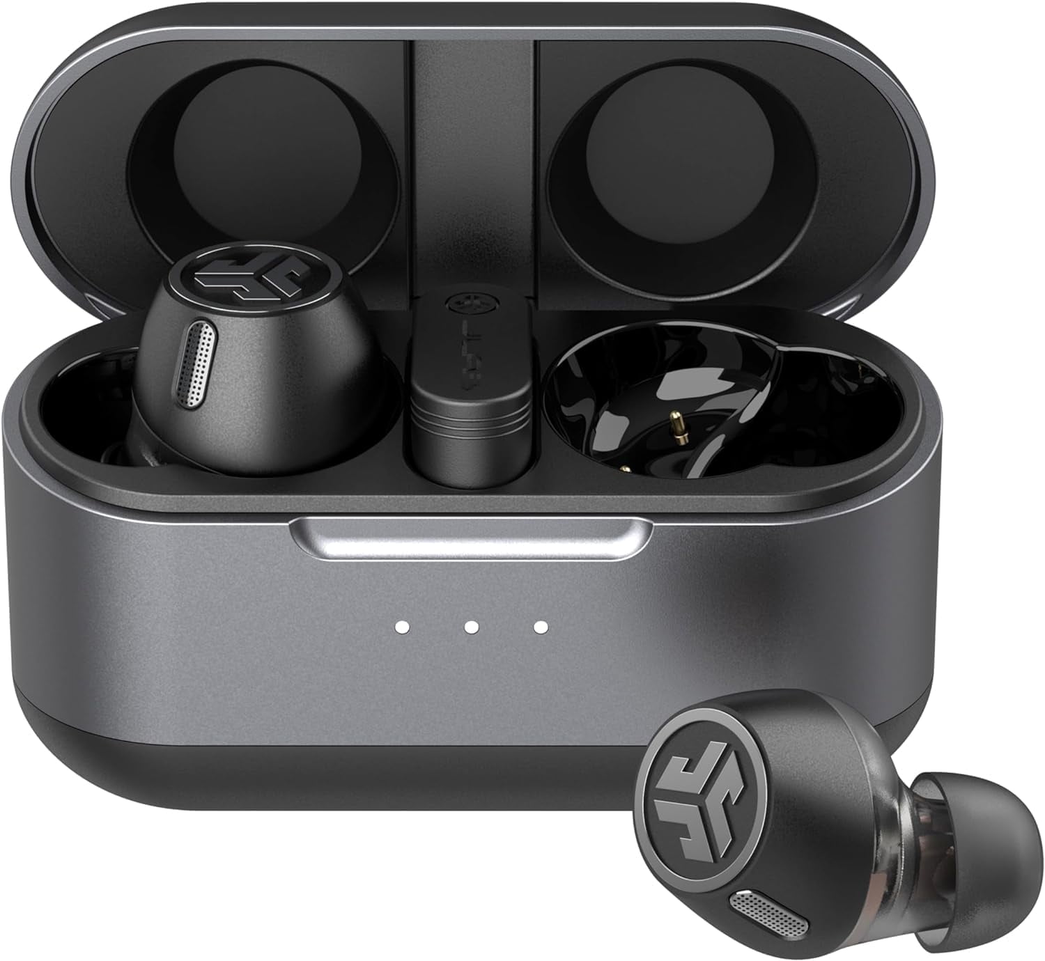 JLab Epic Lab Edition Noise Cancelling Earbuds, Hybrid ANC, 56+ Hours Bluetooth, Wireless Charging