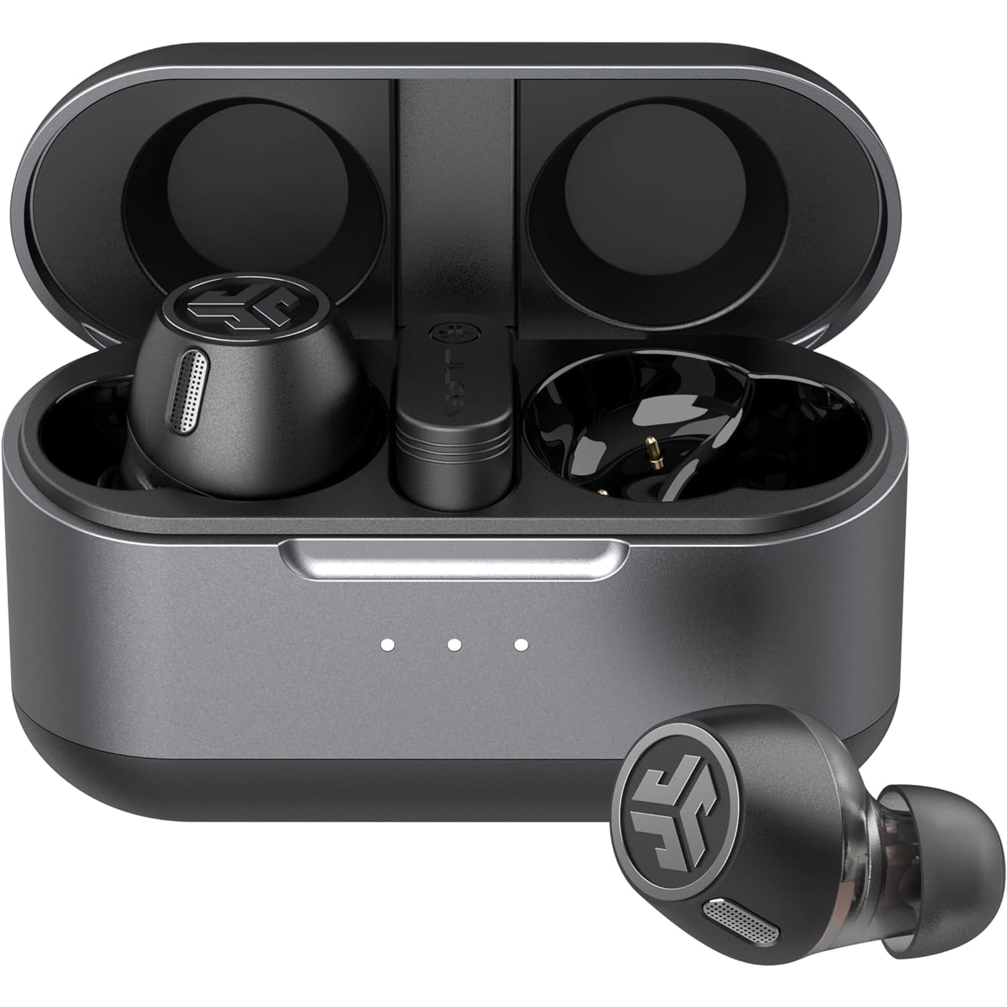 JLab Epic Lab Edition Noise Cancelling Earbuds, Hybrid ANC, 56+ Hours Bluetooth, Wireless Charging