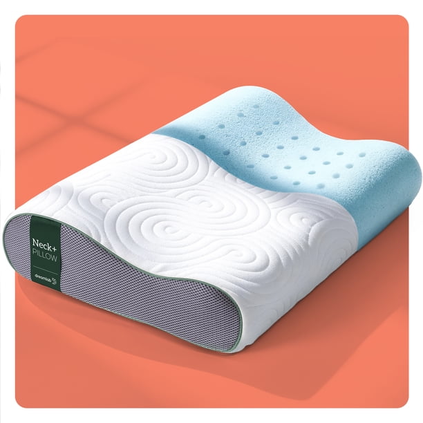 Almohada Dreamlab Neck+ Soporte Cervical Memory Foam con Gel Hipoalergénica Tamaño Estándar Dreamlab NA
