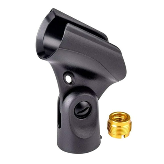 Universal Microphone Clip Holde for Microphone Hard & Durable Mic Holder Adapter ¾” Diameter