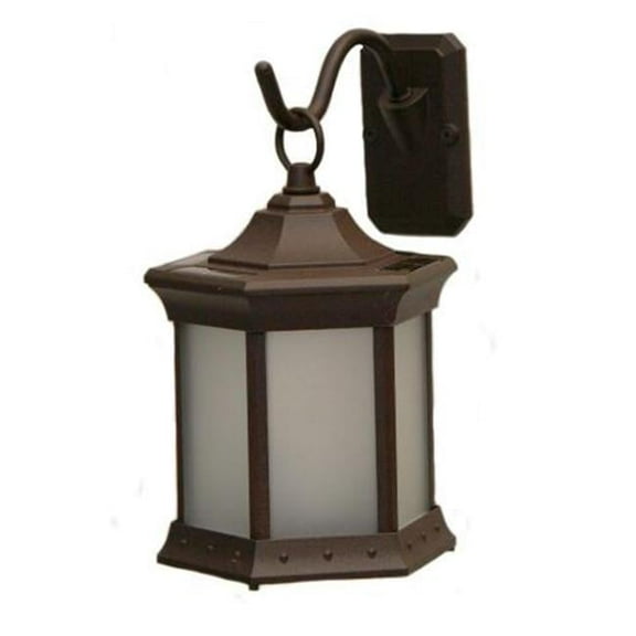 Find Your Passage  Solar Lantern Sconce Frosted Glass