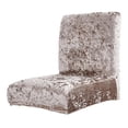 thumbnail image 4 of 2 piezas de cubierta corta para silla con respaldo bajo, comedor, taburete , decoración, yotijar Fundas elásticas para asientos de comedor, 4 of 10