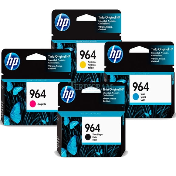 Combo de 4 cartuchos de tinta HP 964 Negra Cyan Magenta Amarillo
