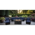 thumbnail image 3 of Innesbrook Collection 9-Piece Aluminum Patio Conversation Set with Navy Cushions and Rectangle Fire Table, 3 of 3