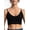 Black, variant on Ribbed Bra With Adjustable Straps