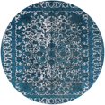 thumbnail image 1 of Ahgly Company Indoor Round Mid-Century Modern Koi Blue Oriental Area Rugs, 5' Round, 1 of 6