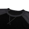 thumbnail image 2 of WREESH Men's Long-Sleeve Raglan Gym Shirt Muscle T-Shirts Active Sports and Casual Wear Pullover Top Black, 2 of 5