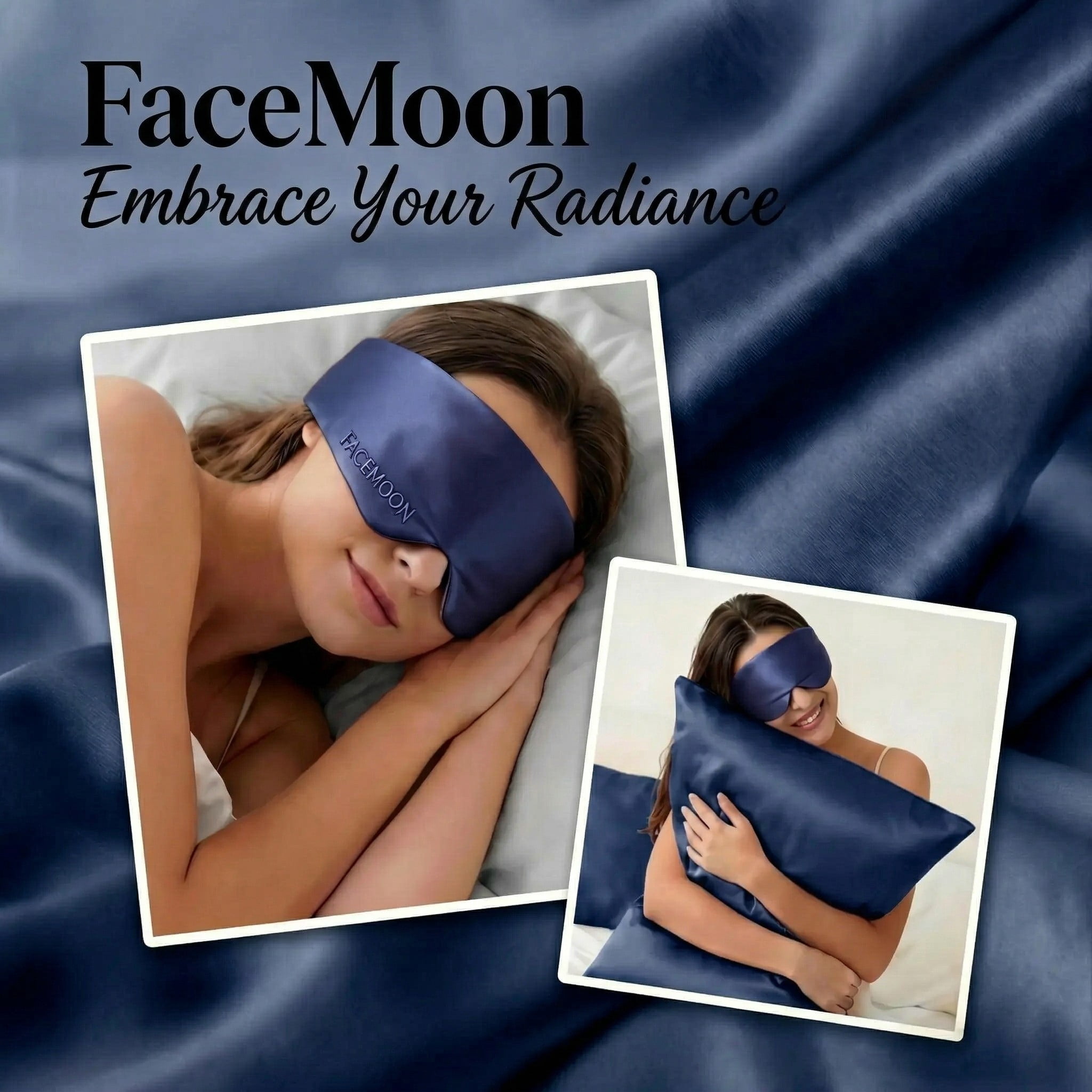 FACEMOON 23 Momme Mulberry Silk Sleep Eye Mask, Ultra‑Soft Comfort, Light‑Blocking Design