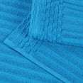 thumbnail image 3 of Superior Soho Ribbed Cotton 6-Piece Assorted Towel Set, Azure, 3 of 9