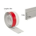 thumbnail image 3 of Silicone Door Bottom Seal Strip, Self-Adhesive Weather Stripping for Draft Proofing, Energy Saving Insulation Tape, 39in Length, 3 of 7
