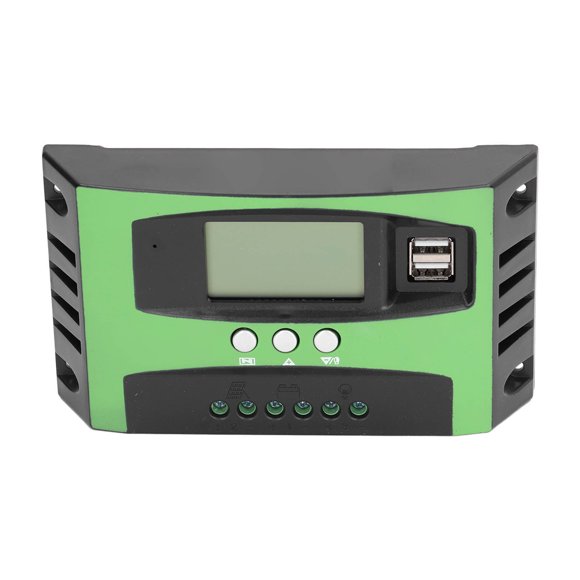 Controlador solar, controlador de carga solar Panel solar LCD Controlador de batería Controlador de carga de panel solar Funcionalidad versátil