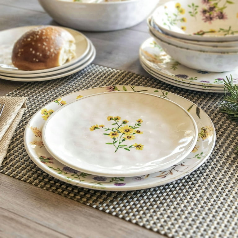 Better Homes Gardens Outdoor Melamine Wildflowers Dinnerware Set