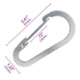thumbnail image 3 of West Coast Paracord 2 inch Lightweight Durable Wire Gate Aluminum Carabiner - Keychain, Recreational, Strapping, 3 of 4