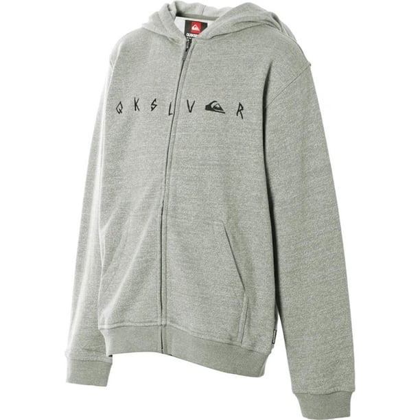 Sudadera con Capucha Quiksilver Thrash Zip Up para Hombre Gris Pequeño