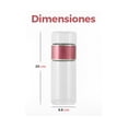 thumbnail image 2 of Termo Infusor De Té De Vidrio xtellar color oro rosa Botella Doble Pared Portátil, 2 of 5
