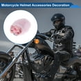 thumbnail image 3 of Accesorios para Casco de Motocicleta Decoración Conejo Pequeño con Orejas Caídas y Lazo para Cascos de Motocicleta Bicicleta Esquí Rosa Felpa Sticker 2 Set, 3 of 6