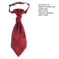 thumbnail image 2 of CSChome Cravate Imprimée pour Hommes - Double Couche Vintage Formelle Cravate en Satin Imprimé, 2 of 7