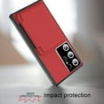 thumbnail image 5 of Decase for Samsung Galaxy S24,Galaxy S24 Wallet Case Built-in Mirror Makeup & 4 Card Slots Holder Military Grade Rugged Cover Case with Camera Lens Protector,Red, 5 of 7