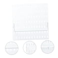 thumbnail image 4 of FENGGUIQU 1 Set White Plastic Pegboard Storage Rack for Wall Hanging Rack in Work Area 28x0.3937in, 4 of 8
