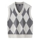 thumbnail image 5 of Chaleco de otoño e invierno para hombre, jersey sin mangas con cuello en V, chaleco informal para hombre para estudiantes jóvenes, 5 of 6