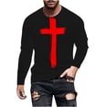 thumbnail image 2 of Nmnitkp Long Sleeve Shirt Cross Nails Christian Ephesians Long Sleeve Tee T-Shirt ​​​​​​​​​​​​​​​​​High-Quality Fabric Men's Long Sleeve Shirt Men's ​​Soft Sweatshirts（Plus Size）, 2 of 5