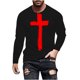 thumbnail image 2 of Blusas y camisas de manga larga y cuello redondo para hombre, camisetas informales con estampado de cuello redondo, blusas de manga corta para hombre, 2 of 5