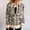 Beige, variant on Womens Long Sleeve Sweater Leopard Print Fall Casual Zip Up Sweater Jackets Knit Outerwear