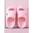 thumbnail image 4 of SIMANLAN Unisex-Child Slide Sandal Girls Comfortable Non Slip Shower Slippers  Pink 10C, 4 of 6