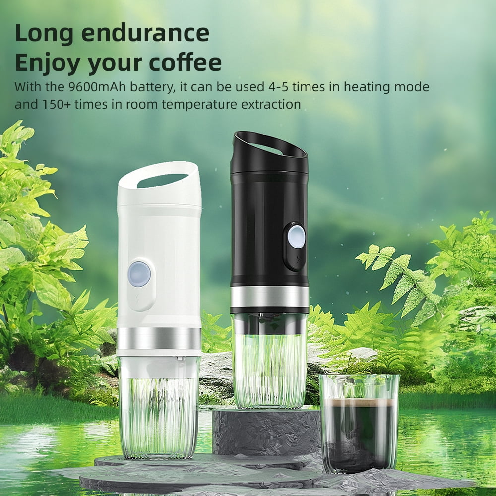 Coffee Machine Coffee 20bar Maker With Brew 3oz Pressure 9600mah Pump Pressure Serve Coffee 3oz Serve Cold Brew Coffee Maker Heat And With 3 in 1 Espresso Coffee Portable Espresso 20bar Pump Walmart.c...