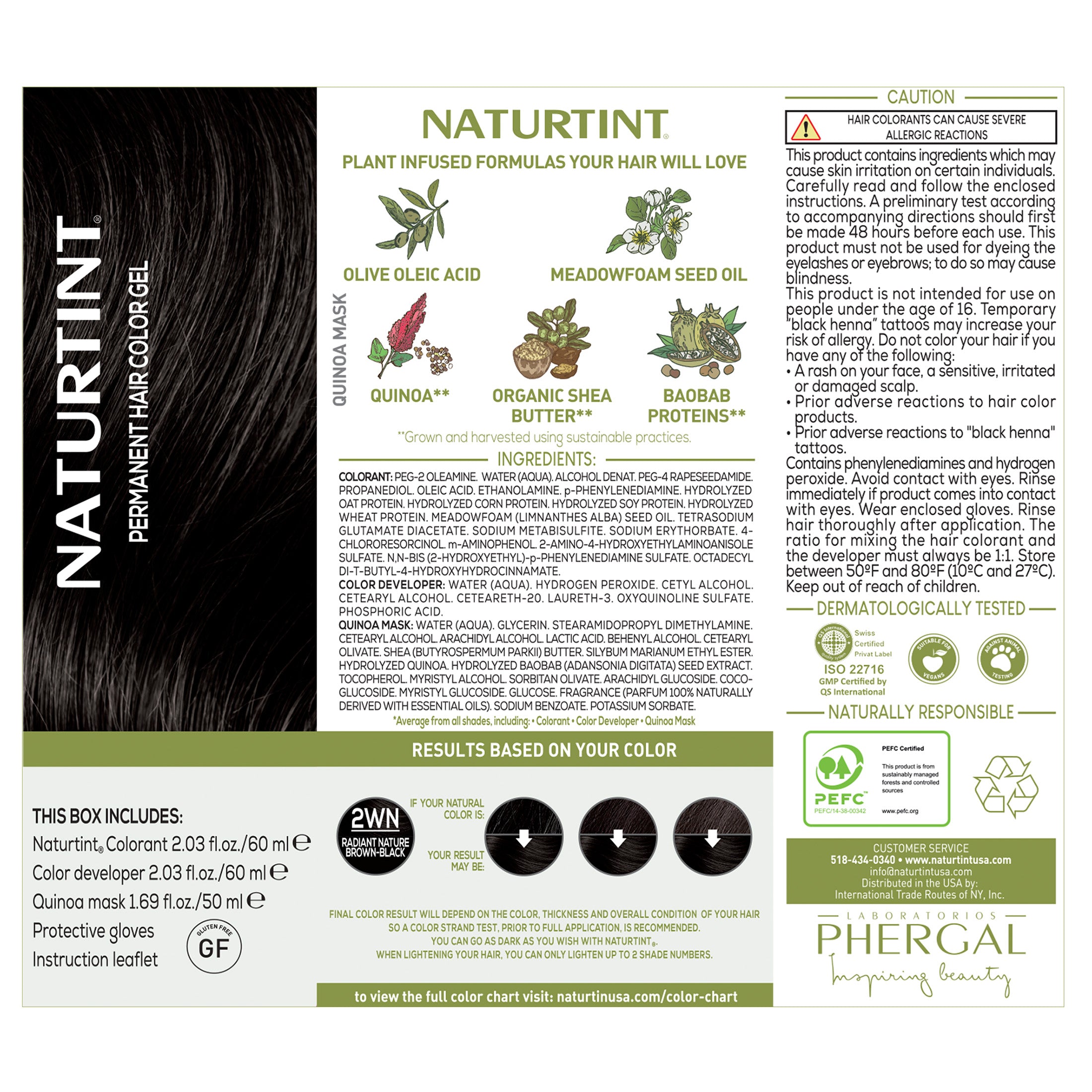 Naturtint Permanent Hair Color 2WN Radiant Nature Brown Black - image 4 of 5