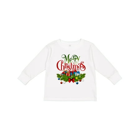 

Inktastic Merry Christmas Gift Toddler Boy or Toddler Girl Long Sleeve T-Shirt